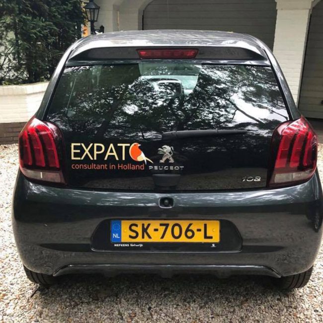 Autobelettering Expat Consultant in Holland