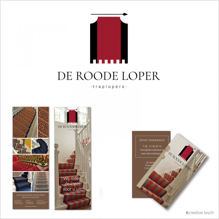 De Roode Loper – logo, visitekaartje, flyer