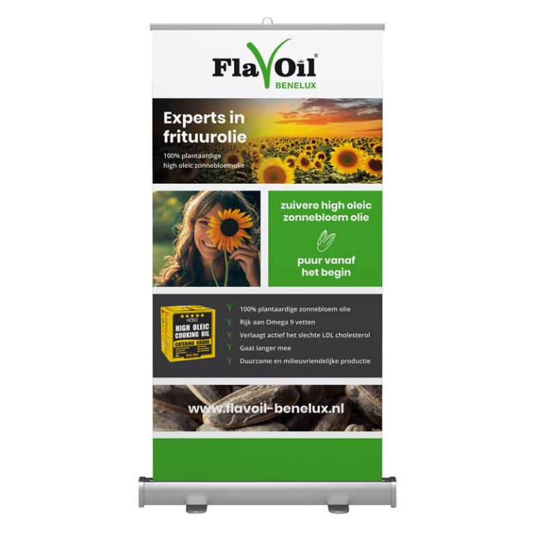 Rollup banner voor Flavoil