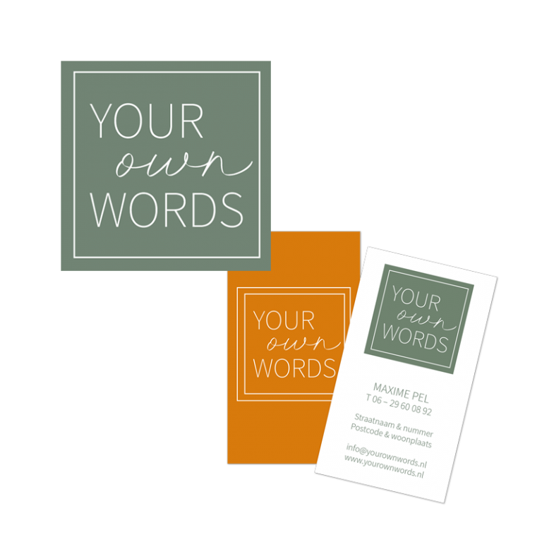 Logo & huisstijl Your Own Words