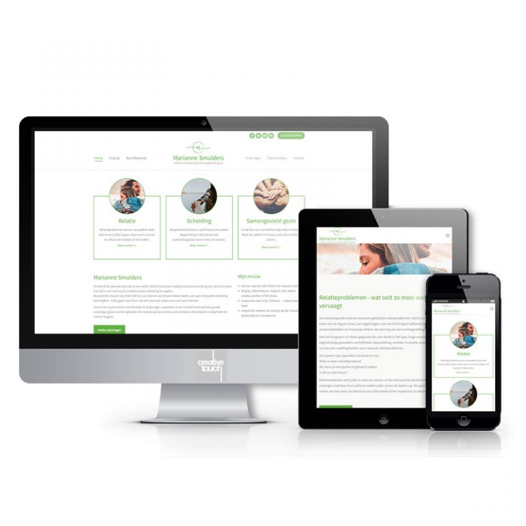 Responsive website Marianne Smulders
