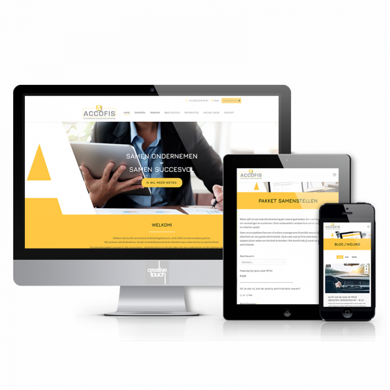 Responsive website voor Accofis