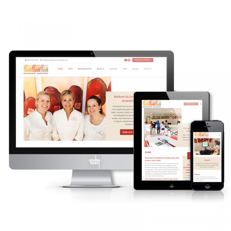 Ontwerp responsive website Orthodontie Amersfoort