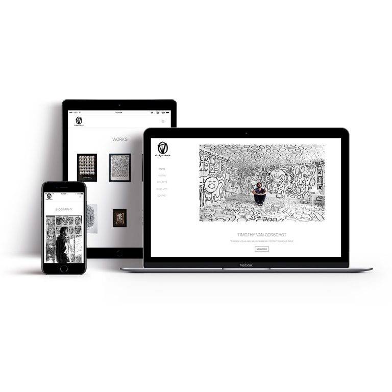 Website voor Timothy van Oorschot