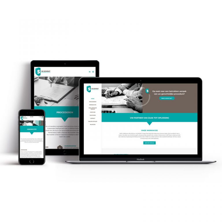 Branding & website De Schout Gerechtsdeurwaarders