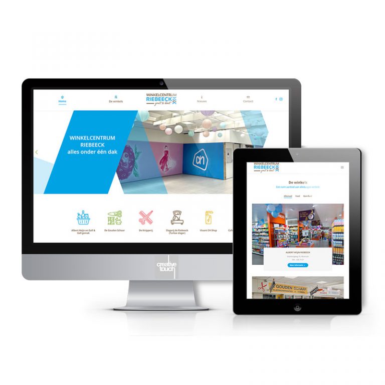 Responsive website voor Winkelcentrum Riebeeck