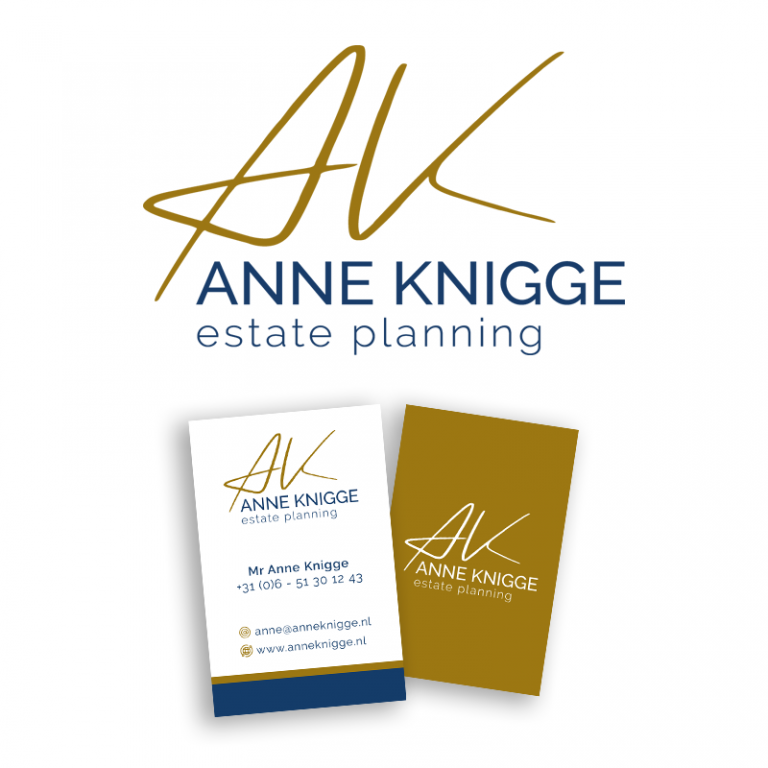 Brand identity Anne Knigge (logo, visitekaartje, templates)