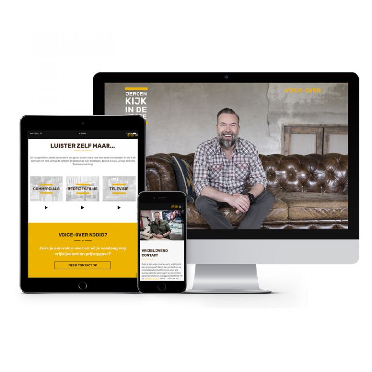 Responsive website voor Jeroen Kijk in de Vegte