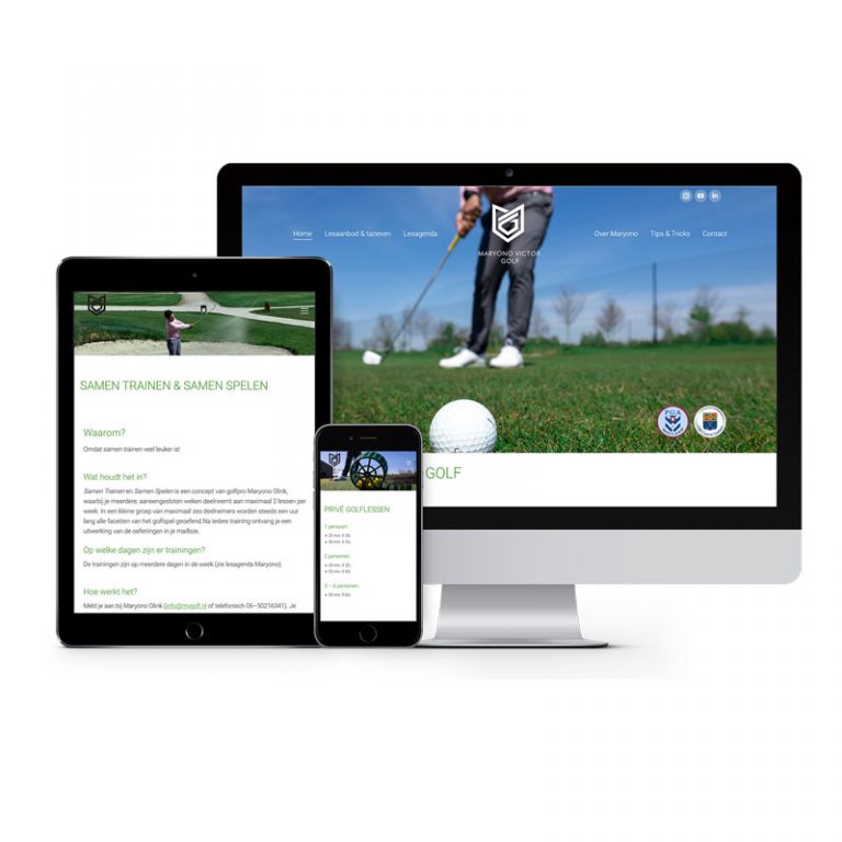 Maryono Victor Golf – responsive website
