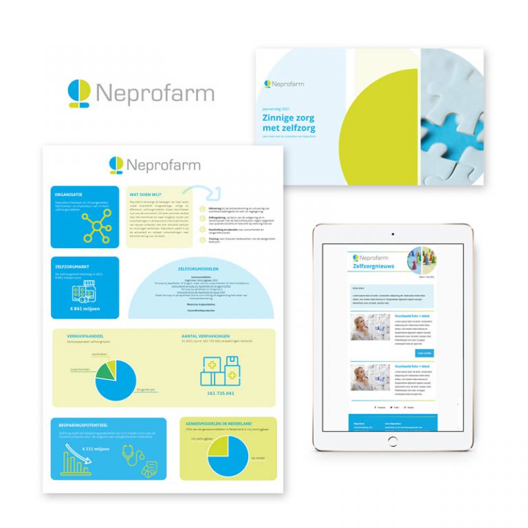 Branding (infographic, presentatie, nieuwsbrief templates, jaarverslag)