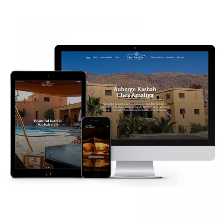 Website voor Auberge Kasbah Chez Amaliya | Design by Creative Touch