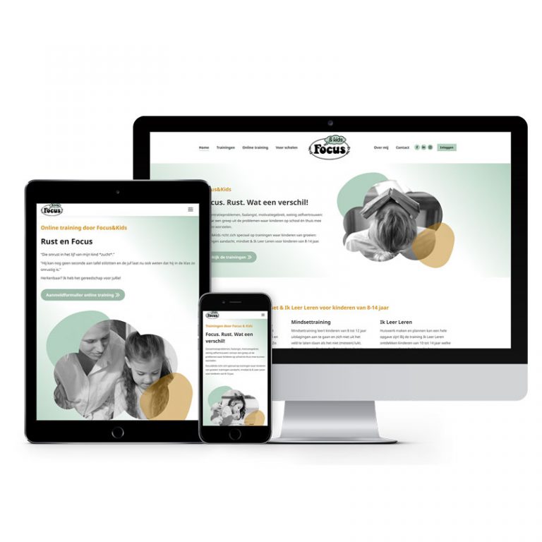 Ontwerp website Focus&Kids
