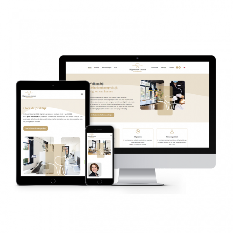 Responsive website voor Mignon van Loenen (tweetalig)