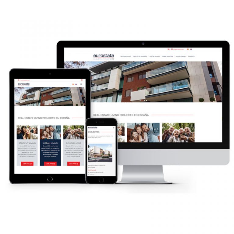 Eurostate – responsive website in 2 talen