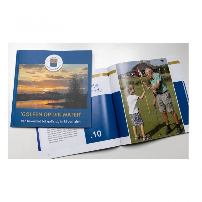 Ontwerp en opmaak van het jubileummagazine van Old Course Loenen