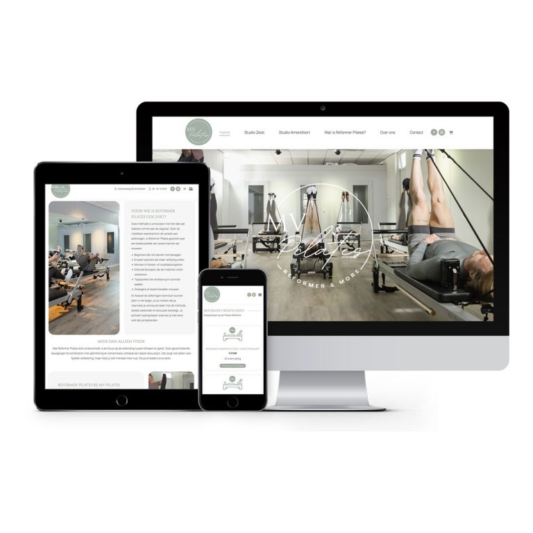 Logo, branding en website voor MV Pilates